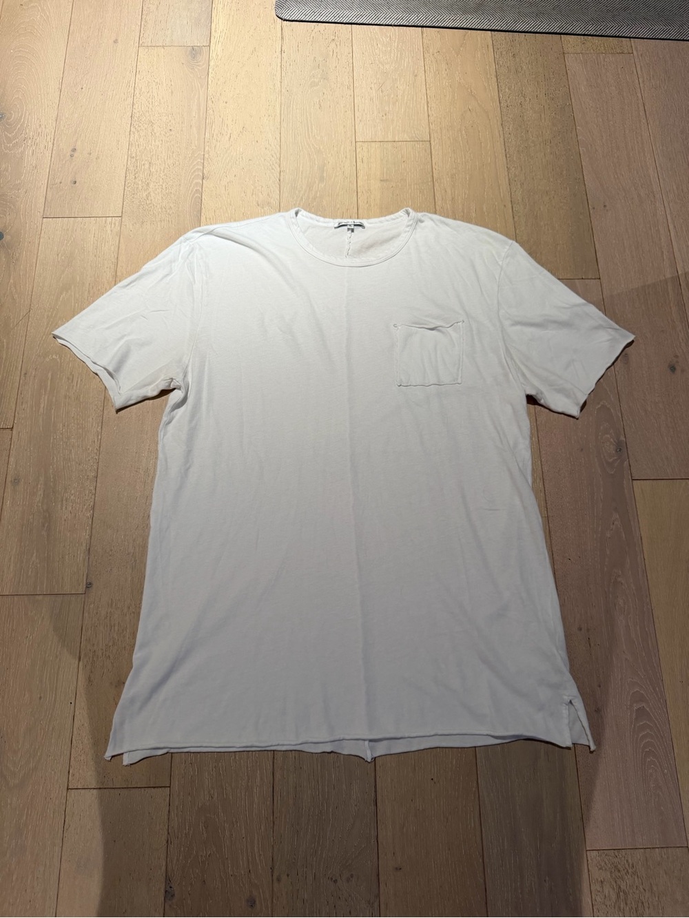 Cotton Citizen Men’s White Short Sleeve Pocket Tee - Size XL